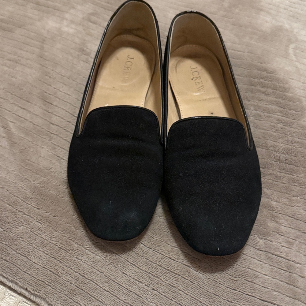 Jcrew suede flats 7.5